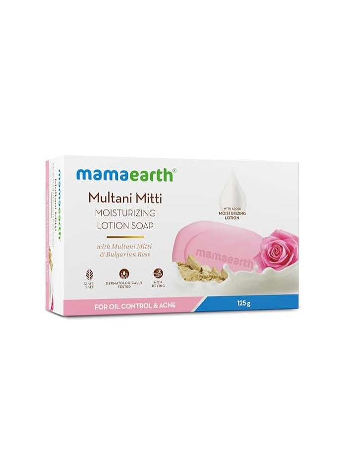 Mamaearth صابون لوشن مولتاني ميتي من ماما إيرث، عبوة واحدة، 125 جرام  - Image 1