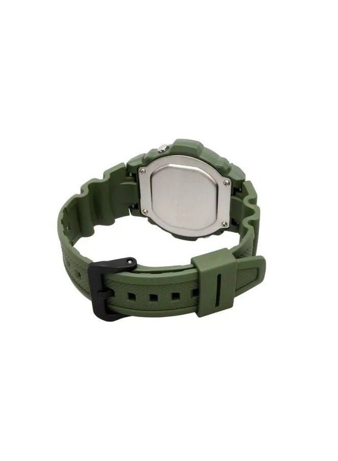 كاسيو ساعة كاسيو W-219HC-3BVDF الرقمية بسوار راتنج أخضر - Image 2