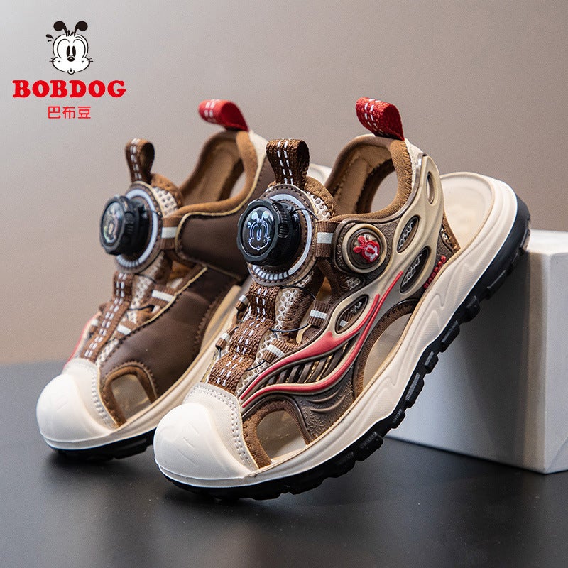 Sandals For Boys Baotou Summer Style Kidsren'S Sports Beach Shoes For Middle And Large Boys Soft-Soled Sandals - Image 4