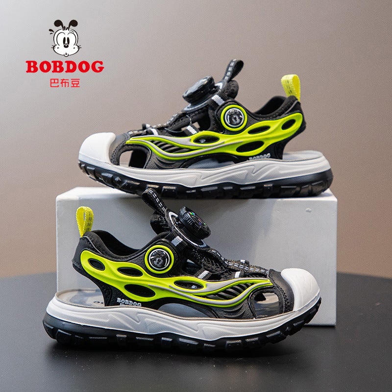 Sandals For Boys Baotou Summer Style Kidsren'S Sports Beach Shoes For Middle And Large Boys Soft-Soled Sandals - Image 2