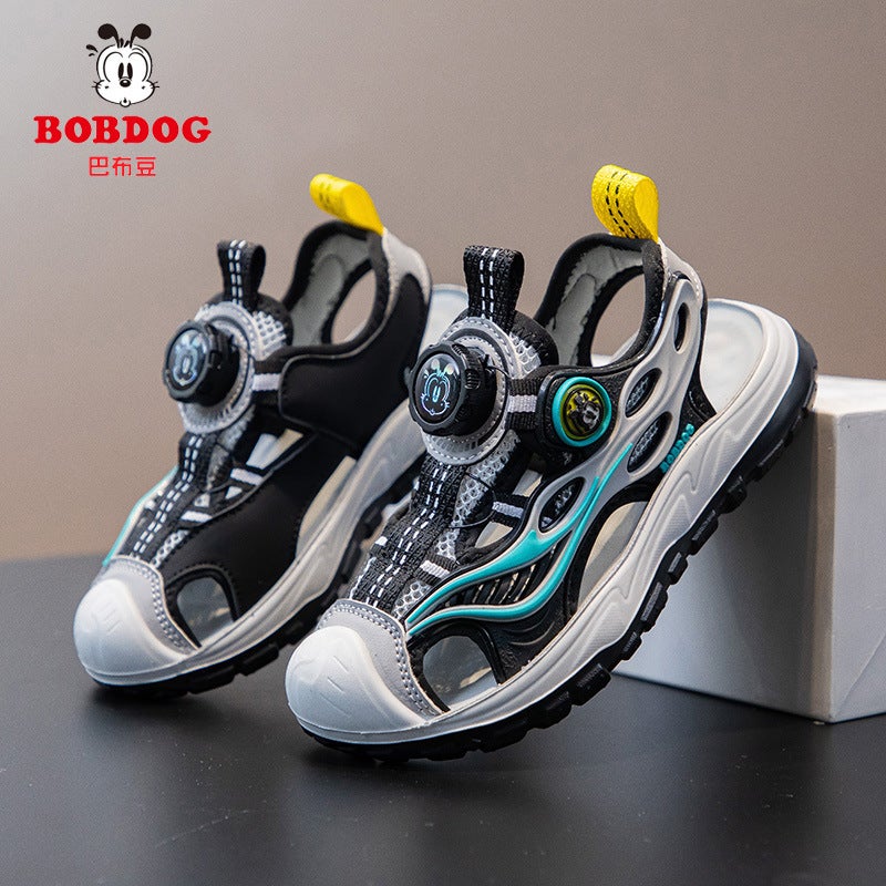 Sandals For Boys Baotou Summer Style Kidsren'S Sports Beach Shoes For Middle And Large Boys Soft-Soled Sandals - Image 3