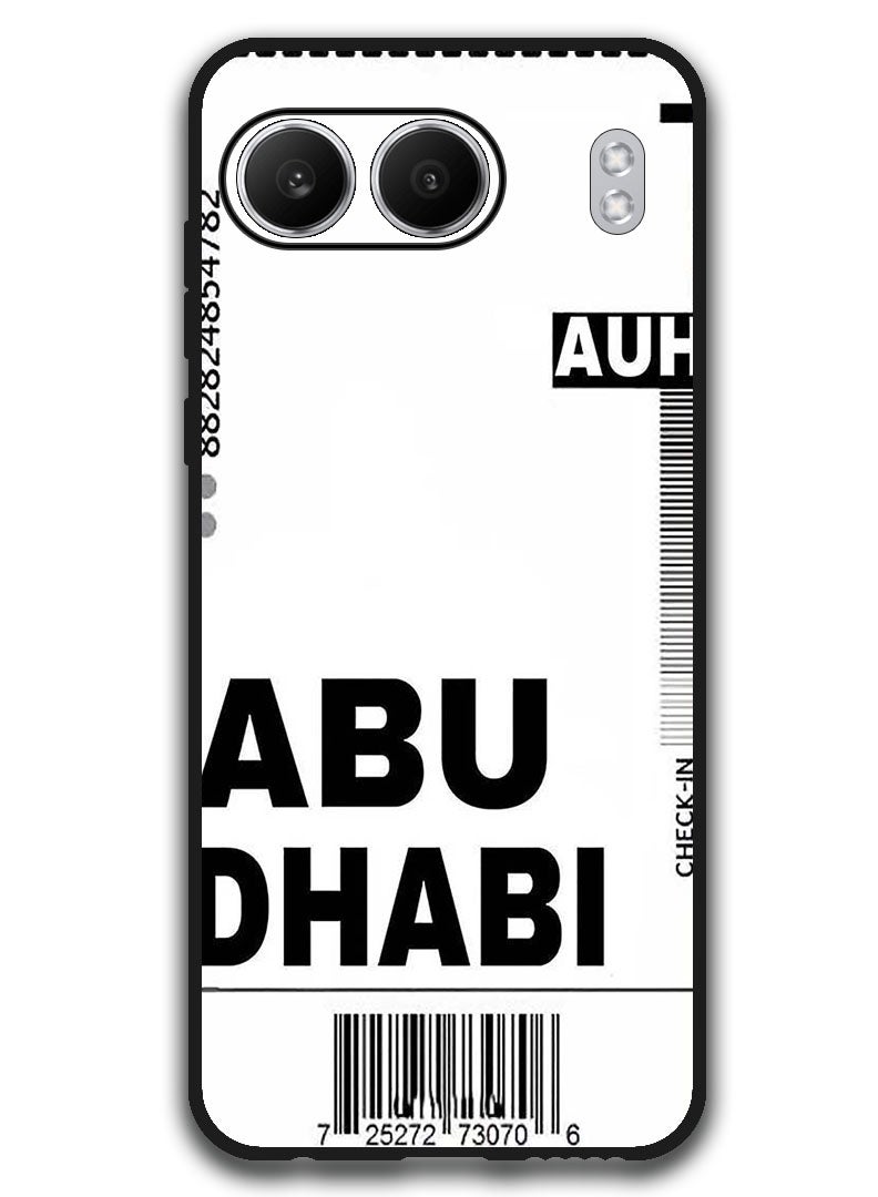 Theodor Protective Case Anti Scratch Shock Proof Bumper Cover For OnePlus Nord 4 AUH boarding pass - Image 1