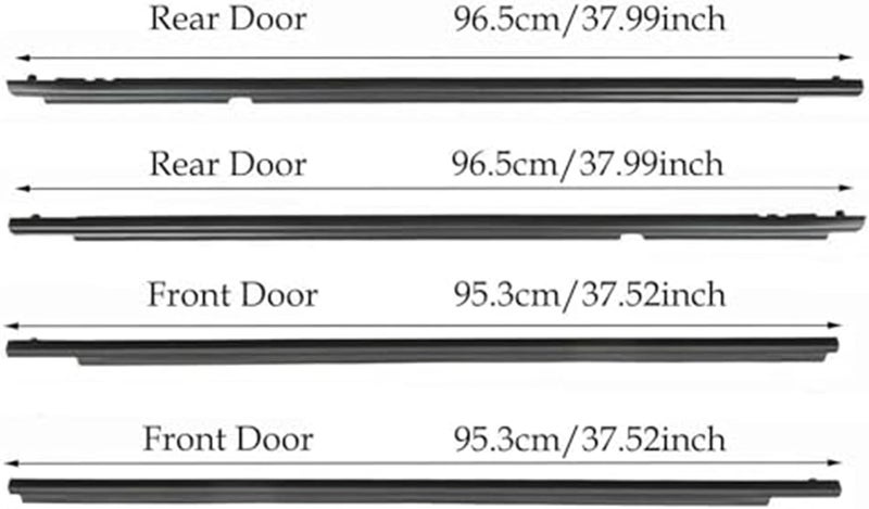 Yurefax Window Door Seals for Toyota Corolla 2009-2012 - Image 4