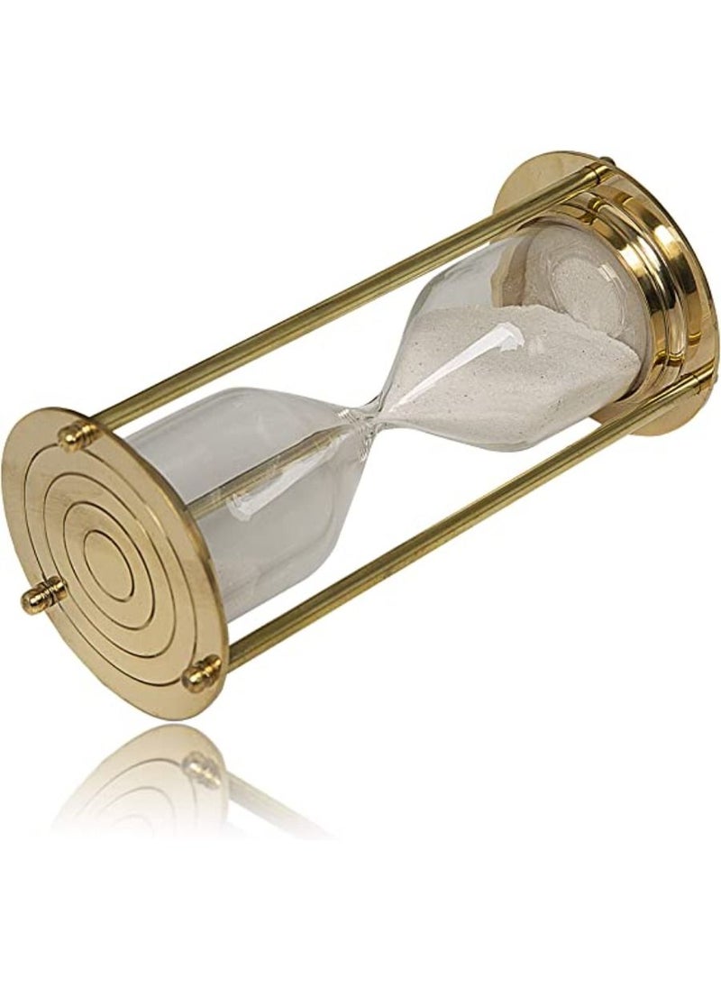 QUESERA - Large 5-7 Minute Hourglass Sand Timer Clock with Sparkling White Sand - Image 1