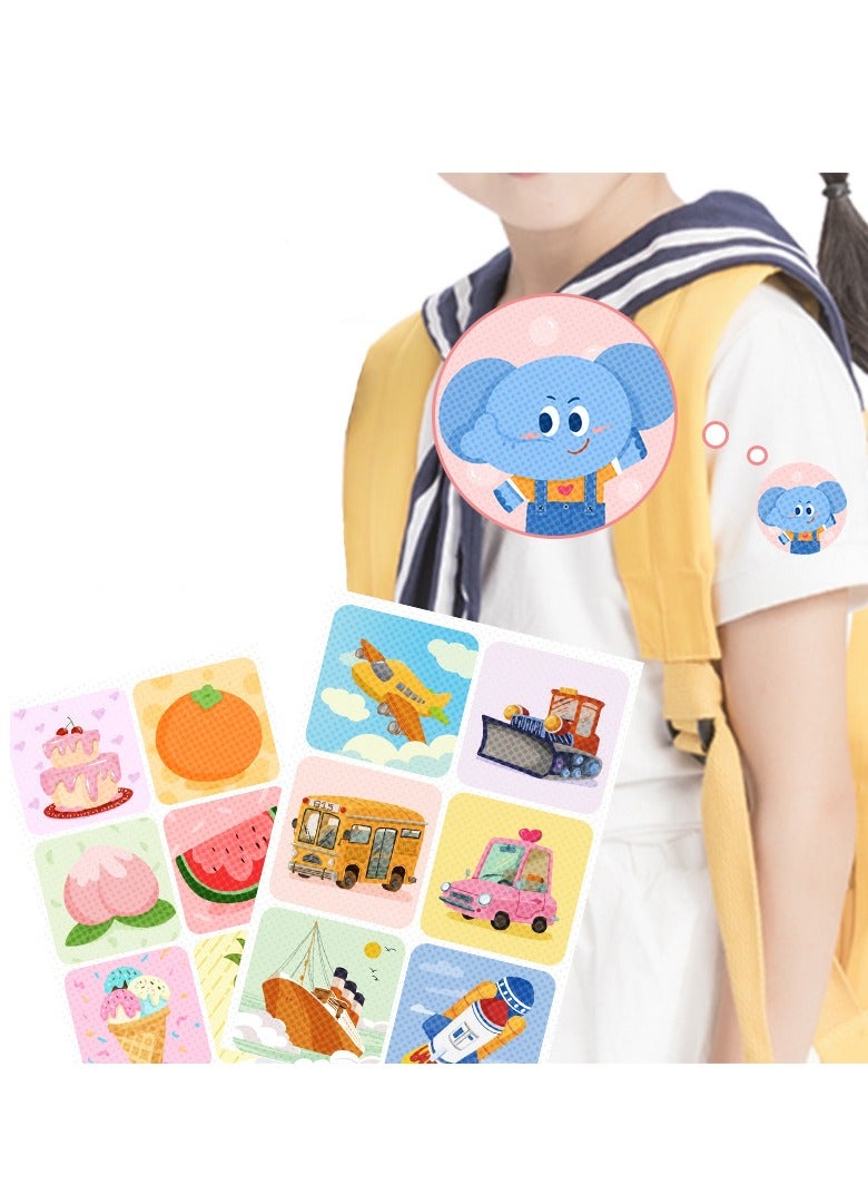 SYOSI Mosquito Repellent Stickers, 144 Pcs Natural Patches for Kids and Adults, DEET Free, Cartoon for Outdoor Camping Traveling Fishing  - Image 2