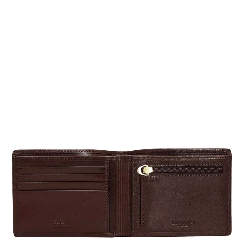 Da Milano brown Brown Bifold Leather Mens Wallet for Men | Best Price UAE
