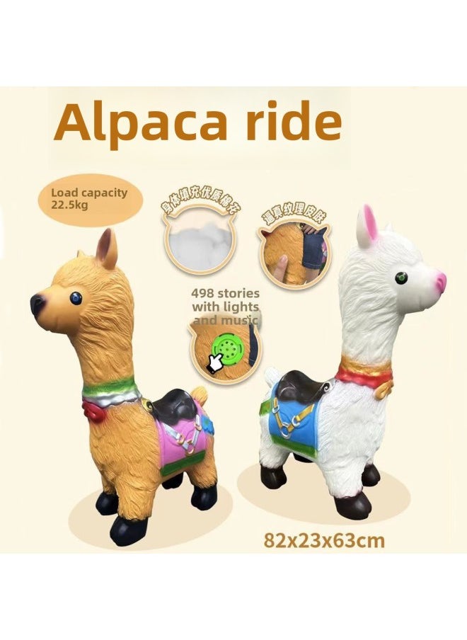 Generic - Riding Saddle Oversized Children's Simulation Soft Rubber Dinosaur Toy Model Big Yellow Duck Riding Animal Model-Color:609-34 (minimum Batch Of 6) - Image 1