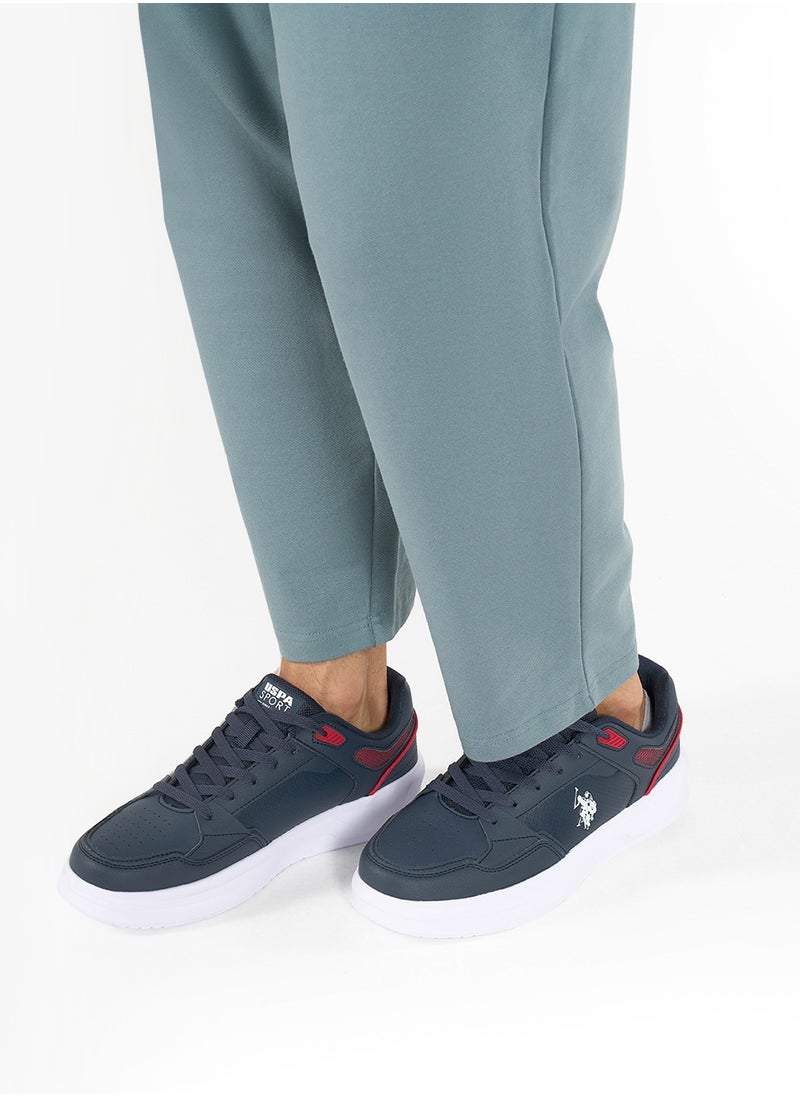 U.S. Polo Assn. - Men's Navy Low-Top Sneakers - Lightweight Lace-Up Design, Comfortable for Everyday Outfits - Image 1