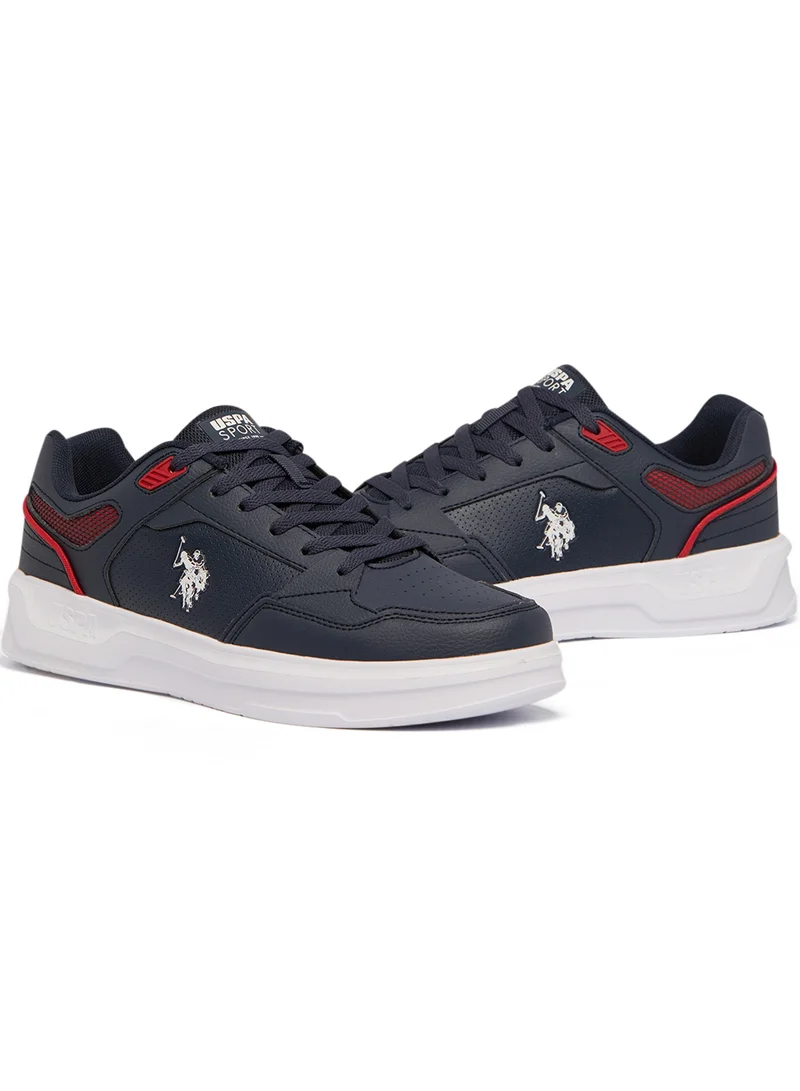 U.S. Polo Assn. Men's Navy Low-Top Sneakers - Lightweight Lace-Up Design, Comfortable for Everyday Outfits