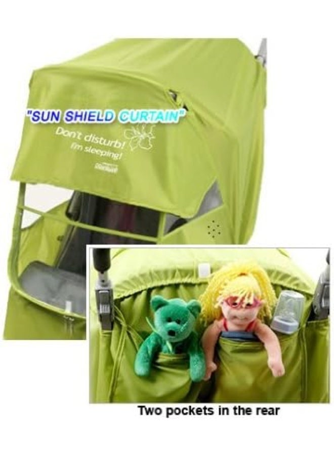 Manito Elegance Plus Stroller Weather Shield/Rain Cover, Blue - Image 4