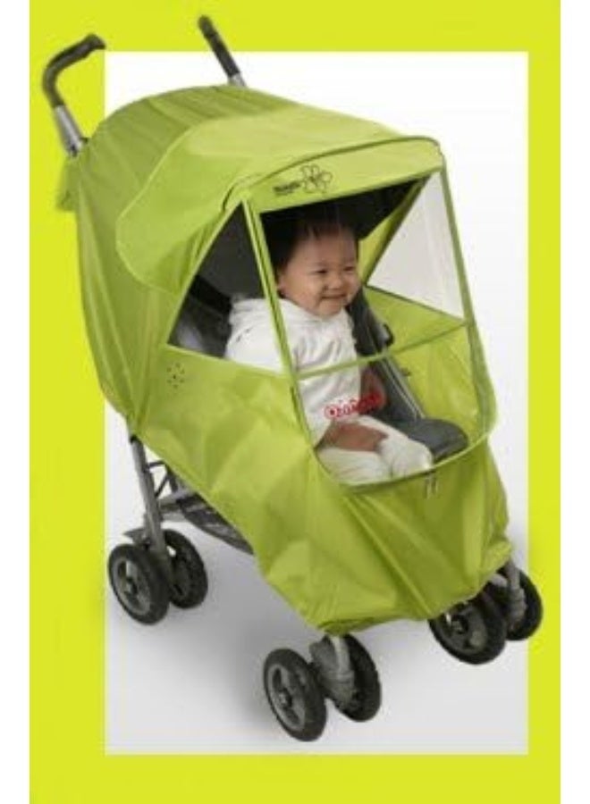 Manito Elegance Plus Stroller Weather Shield/Rain Cover, Blue - Image 3