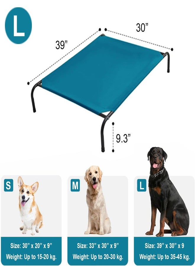 Pet Clean Elevated Dog Bed Large for Pets, Scratch-Resistant, Waterproof Breathable Dog Bed XL for Large Dogs with Durable Frame (Teal) - Image 2