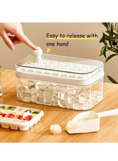 Vparty Ice Cube Tray with Lid and Bin – 64-Piece Easy-Release Ice Mold, 2 Trays for Whiskey, Cocktails, and Drinks – BPA-Free, Durable Plastic, Non-Stick, Stackable, Leak-Proof, Ideal for Freezer Use, Space-Saving, Dishwasher Safe, Perfect for Parties, Home Bar, and Beverage Cooling  - Image 2