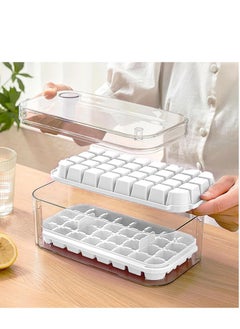 Vparty Ice Cube Tray with Lid and Bin – 64-Piece Easy-Release Ice Mold, 2 Trays for Whiskey, Cocktails, and Drinks – BPA-Free, Durable Plastic, Non-Stick, Stackable, Leak-Proof, Ideal for Freezer Use, Space-Saving, Dishwasher Safe, Perfect for Parties, Home Bar, and Beverage Cooling  - Image 3