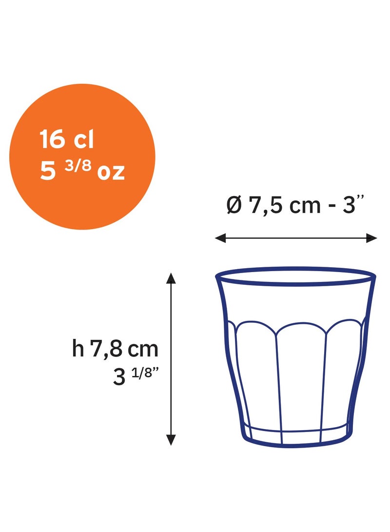 DURALEX Picardie Glass 16cl, Set of 6 - Clear - Image 2