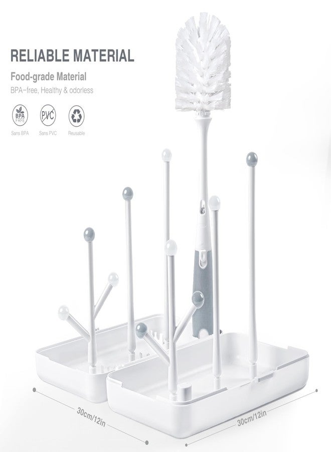 Termichy Travel Baby Bottle Drying Rack, Compact Size with Large Capacity for Working Mom, Visit Families, Friends or Camping with Baby Gary - Image 2