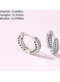 Pandora Violet Earrings in Sterling Silver and Cubic Zirconia  - Image 3
