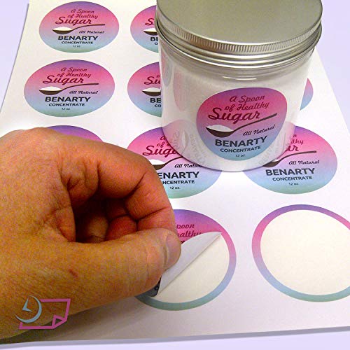NextDayLabels - 2 Inch Round Circle Stickers - Matte White Blank Laser/Inkjet Printer Labels (300 Labels, 25 Sheets, 12 Per Sheet) - Image 5