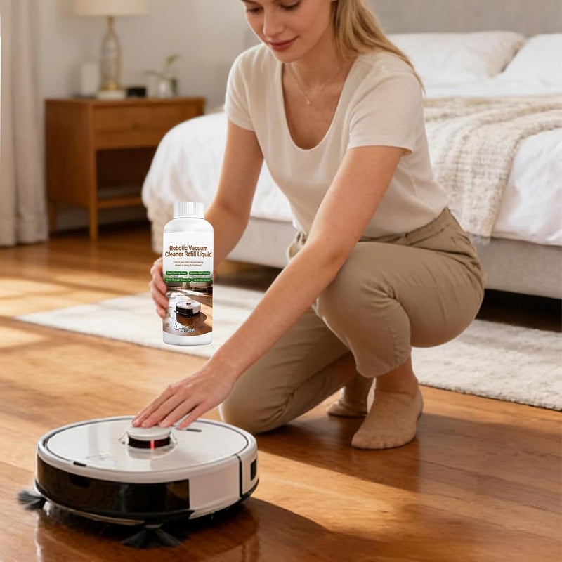 Floor Cleaning Solution – 100 ml Cleaning Liquid for Robot Vacuum Cleaner, Bathroom Tile Cleaner | for Wood, Tiles, Bathroom, Kitchen, Laminates, Laundry, Home Office, - Image 2