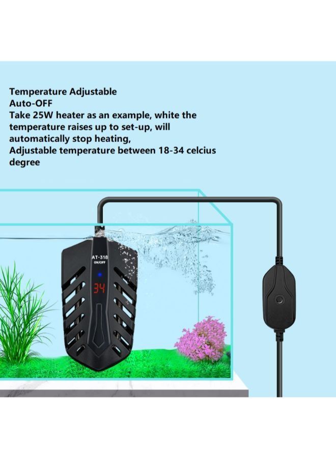 Generic Digital Aquarium Heater Turtle heating rod low water level automatic constant temperature  - Image 5