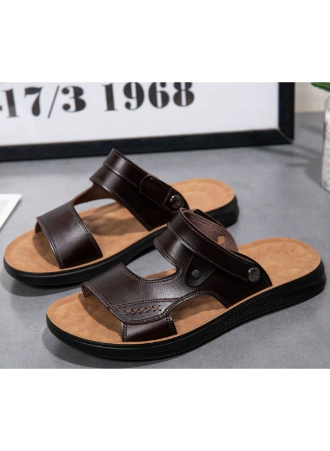 NIBEMINENT Men's Summer  Fashion Beach Shoes Casual Dual-purpose Men's Sandals  - Image 2