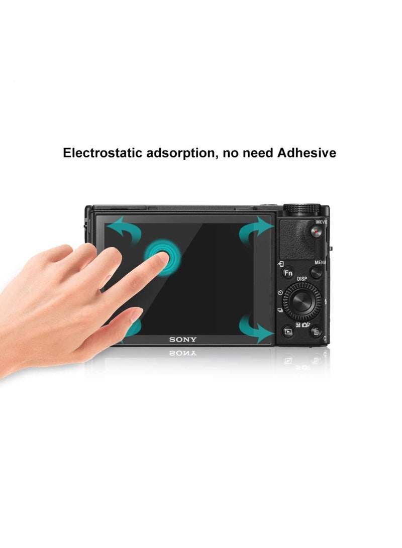 Beauenty Screen Protector Compatible with Sony ZV1F ZV-1 ZV1 ZV1 II ZV-E10 ZVE10 Mirrorless Camera Camera Full-Frame Camera 9H Tempered Glass Anti-Bubble Anti-scratch Anti-fingerprint - Image 3