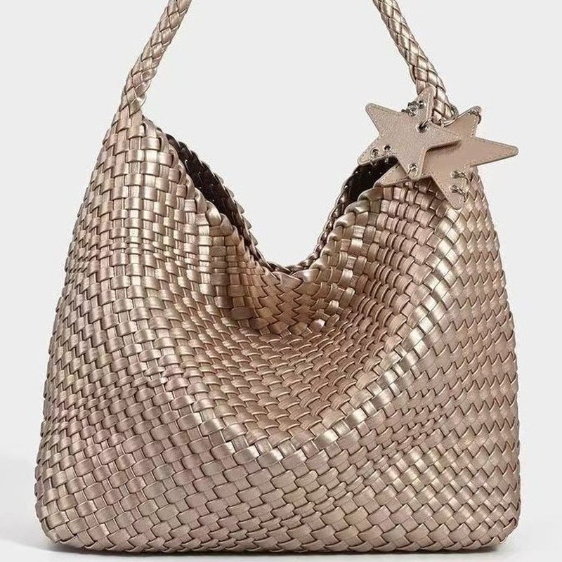 French-Style Light Luxury Handbag Bucket Bag Large-Capacity Single Shoulder Underarm Bag Women'S Commuter Crossbody Trendy - Image 2