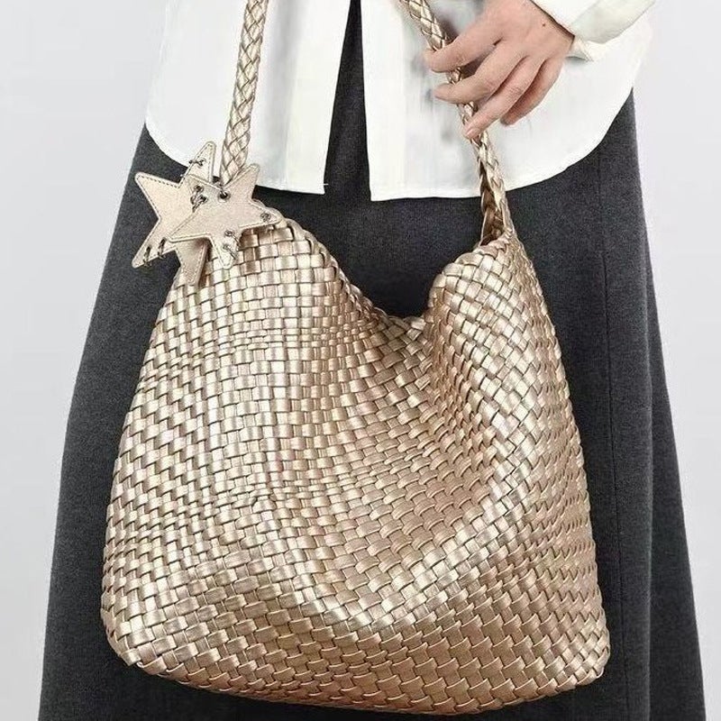 French-Style Light Luxury Handbag Bucket Bag Large-Capacity Single Shoulder Underarm Bag Women'S Commuter Crossbody Trendy - Image 5