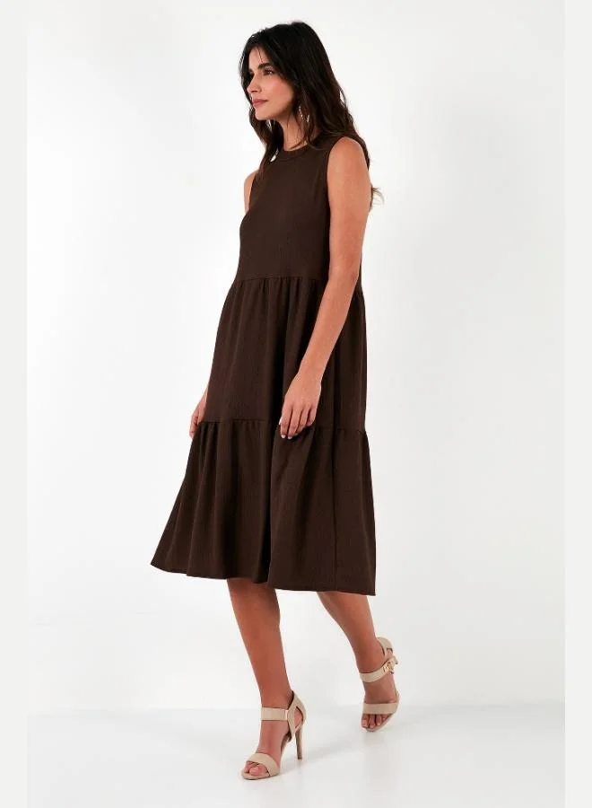 Lela Lela Regular Fit Sleeveless Midi Dress Women's Dress 5869008