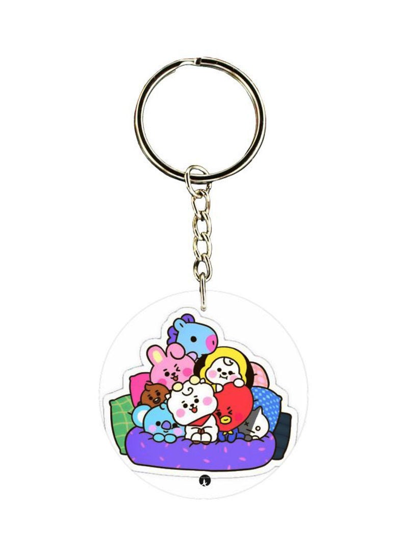 RKN Cartoon Animals Printed Keychain