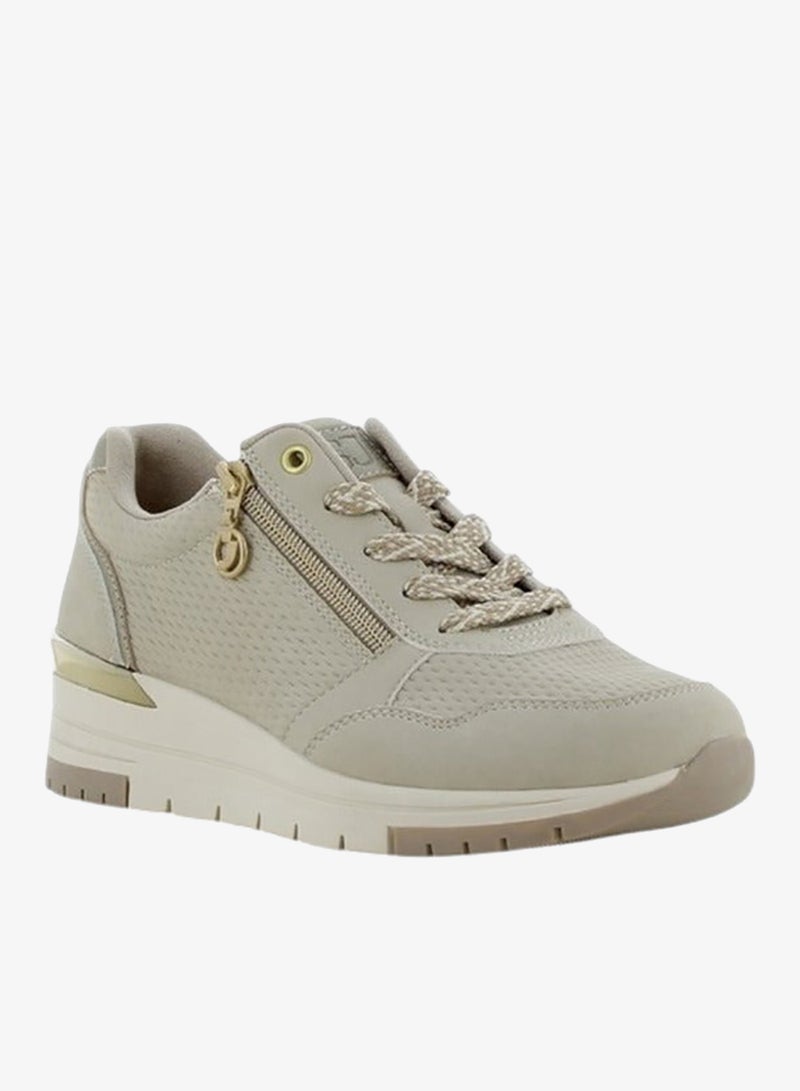 SJ Women's Textured Lace-Up Closure Sneakers - Image 2