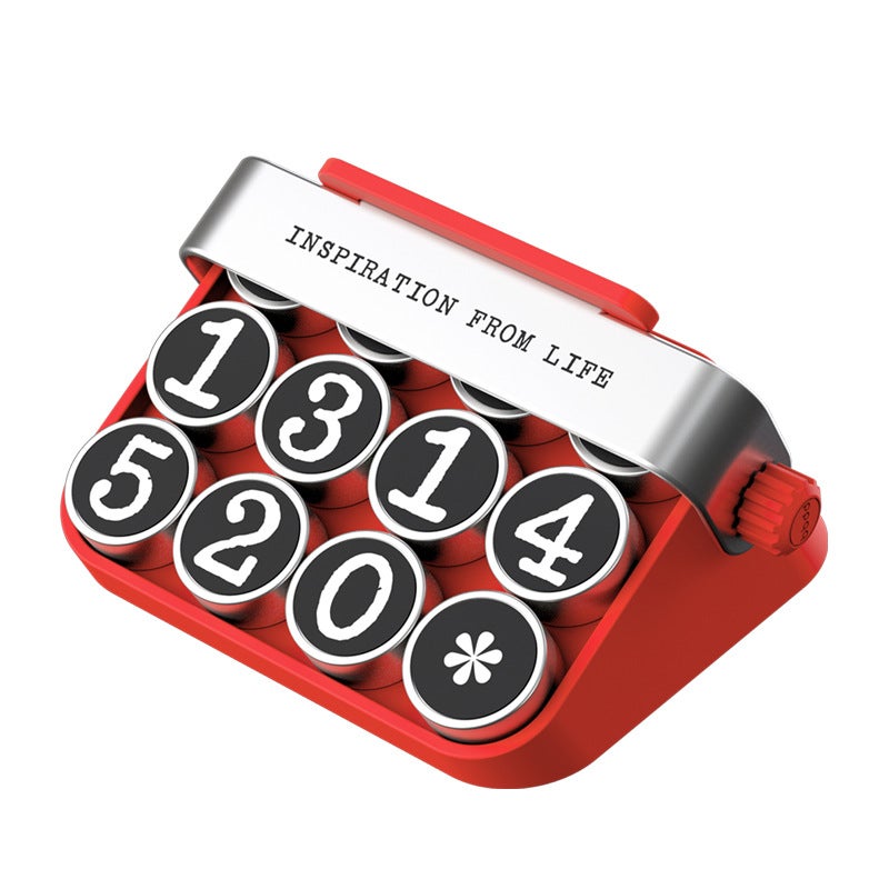 Bbdd Typewriter Temporary Parking Number Mobile Phone Card Creative Personality Ladies Special High-Grade Car Supplies - Image 1