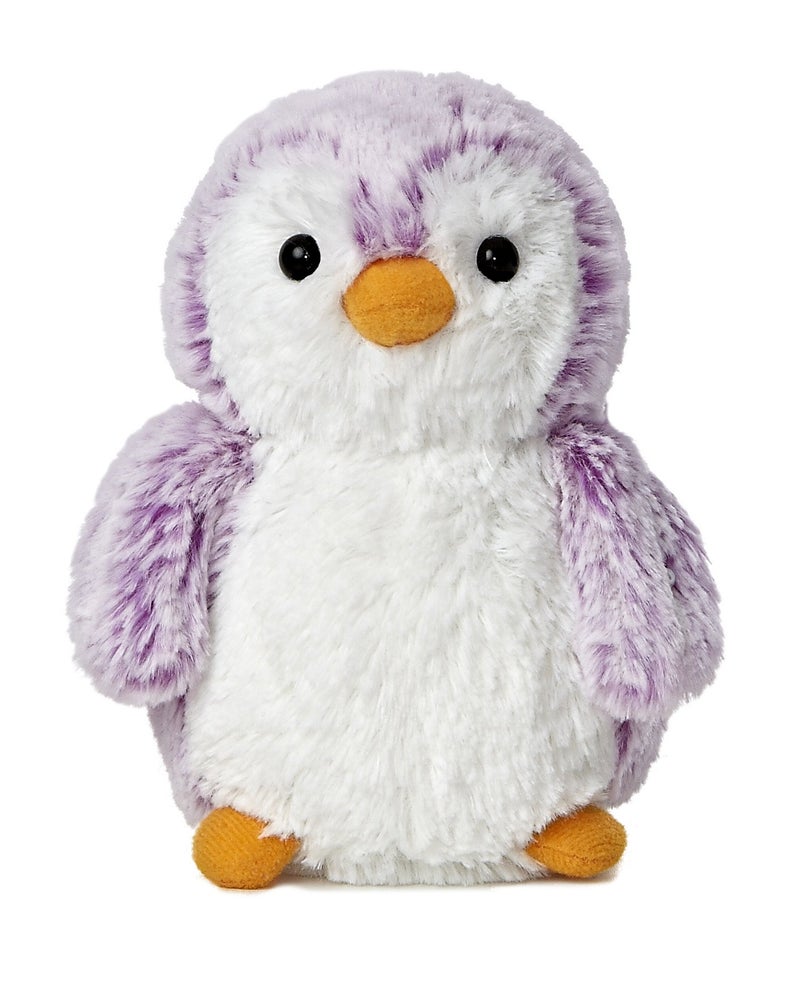 AuroraÂ® Playful Pompom Penguinâ„¢ Brights Stuffed Animal - Vibrant Companions for Warm Cuddles - Perfect for Adults, Kids, and Birthdays - Violet 6 Inches - Image 1