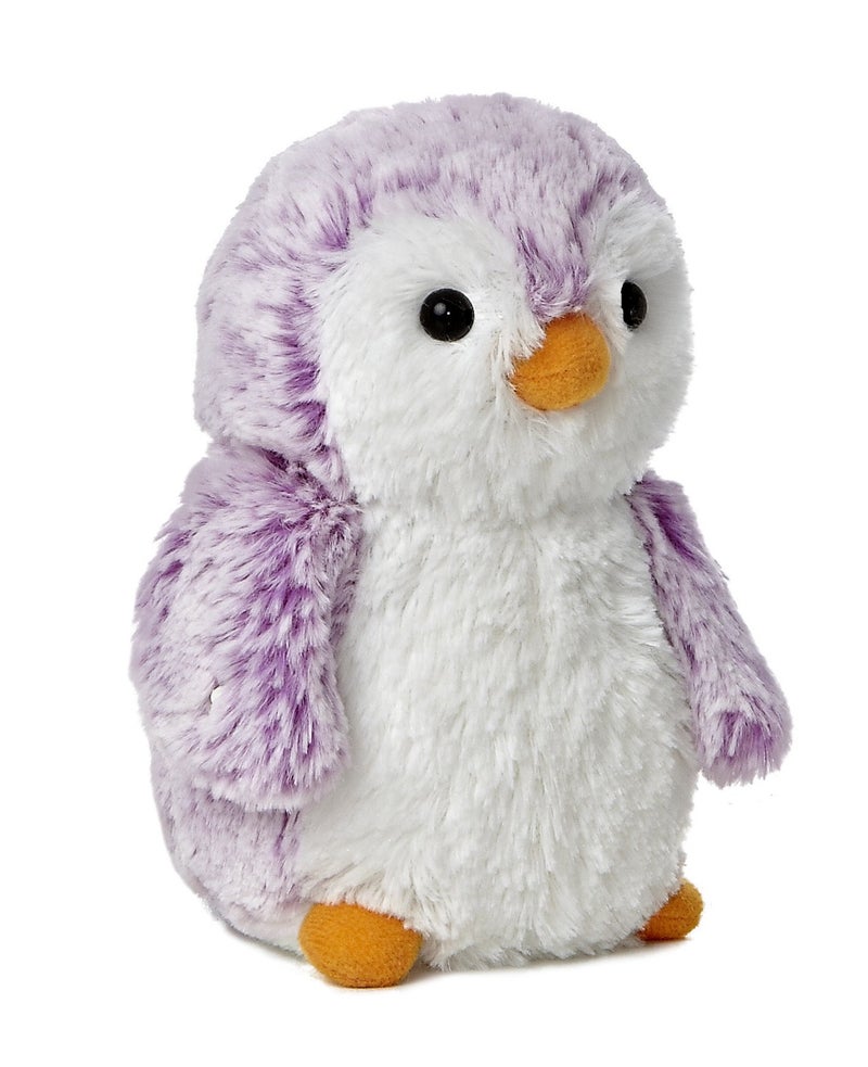 AuroraÂ® Playful Pompom Penguinâ„¢ Brights Stuffed Animal - Vibrant Companions for Warm Cuddles - Perfect for Adults, Kids, and Birthdays - Violet 6 Inches - Image 2