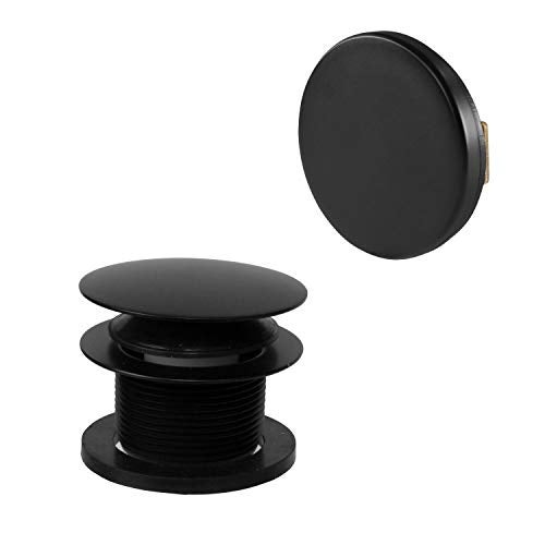 Westbrass Mushroom Tip-Toe Tub Trim Set with Floating Faceplate, Matte Black, D398RK-62 - Image 1