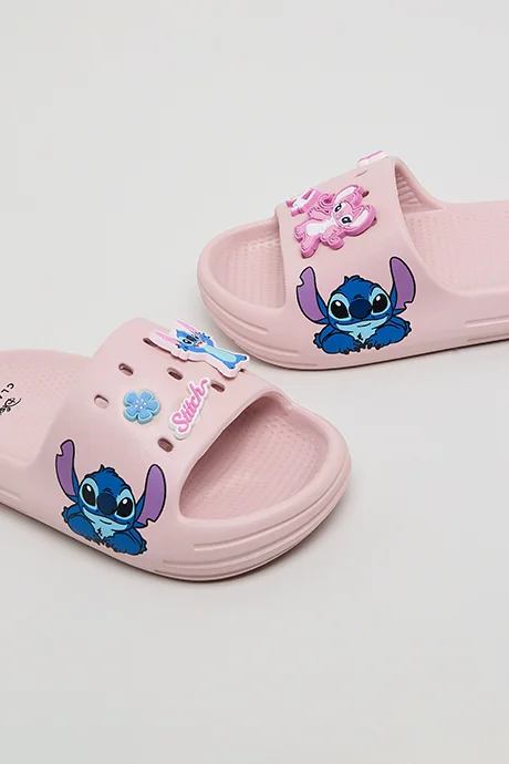 R&B Stitch Charm Detail Slides