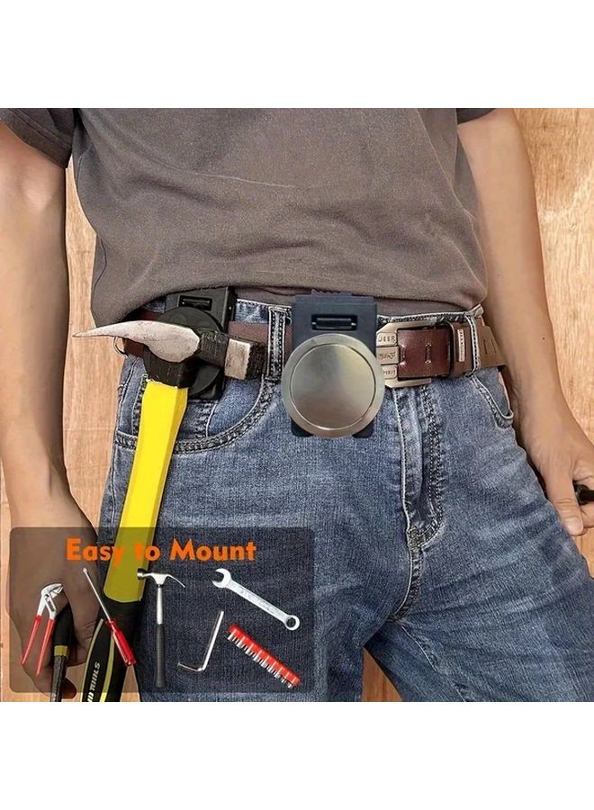 Industrial Magnetic Waist Clip Silvery Adjustable Non Slip Grip For Tools - Image 3
