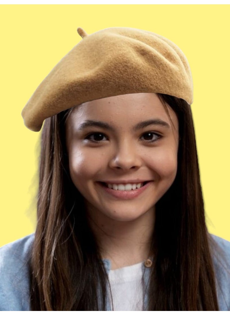 Trenderrs Children's French Painter Felt Beret  - Image 2