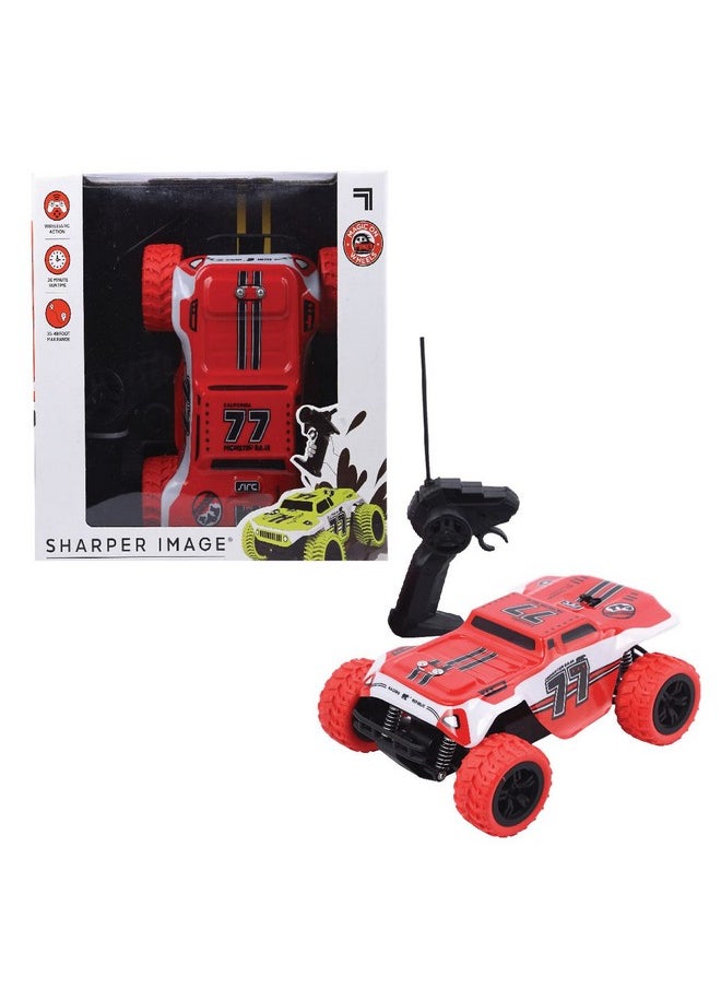 Sharper Image Sharper Image Monster Baja Truck Wireless Remote Controlled Car|360° Rotating|High Speed Off Road|Top Brand in USA |Red Color RC Car for Kids 6 Yrs+|Birthday Gift| Outdoor All Terrain| Made in India  - Image 1