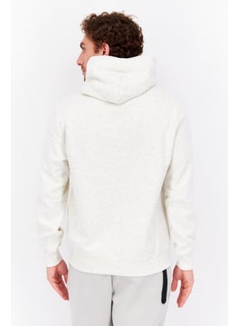 Champion سويت شيرت هودي رياضي رجال ملائم للخارج، بيج  - Image 2