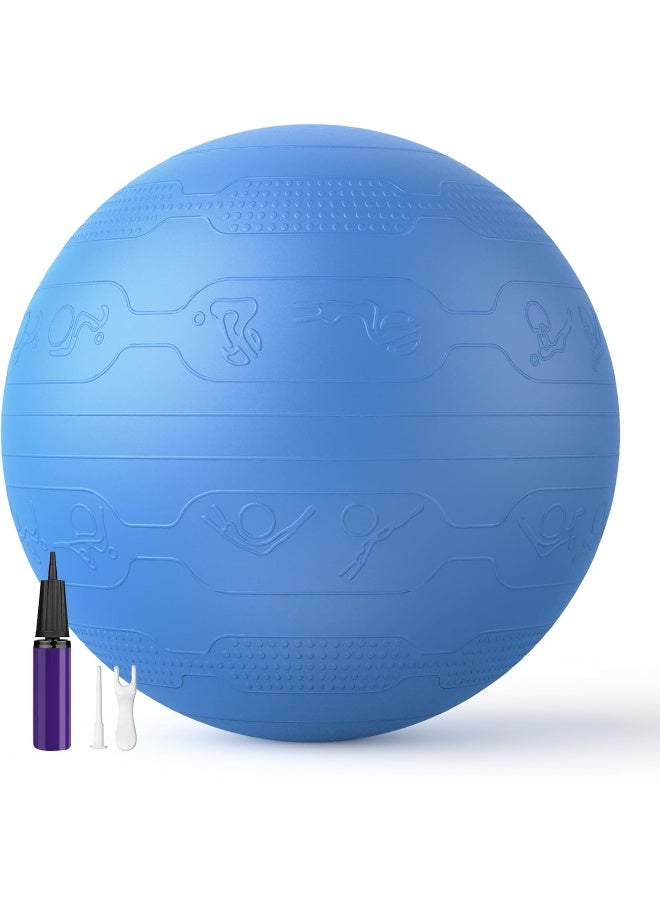 PROIRON Exercise Ball Anti-Burst Yoga Ball Chair with Quick Pump Slip Resistant Gym Ball - Image 1