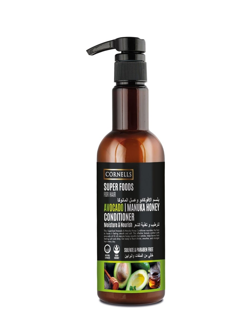 CORNELLS Avocado Manuka Honey Conditioner Moisture And Nourish Sulfate And Parabens Free 500Ml
