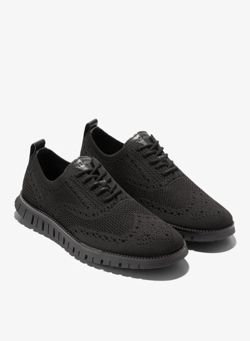 COLE HAAN BLACK Men's ZEROGRAND Remastered Stitchlite Wingtip Oxfords for Men | Best Price UAE