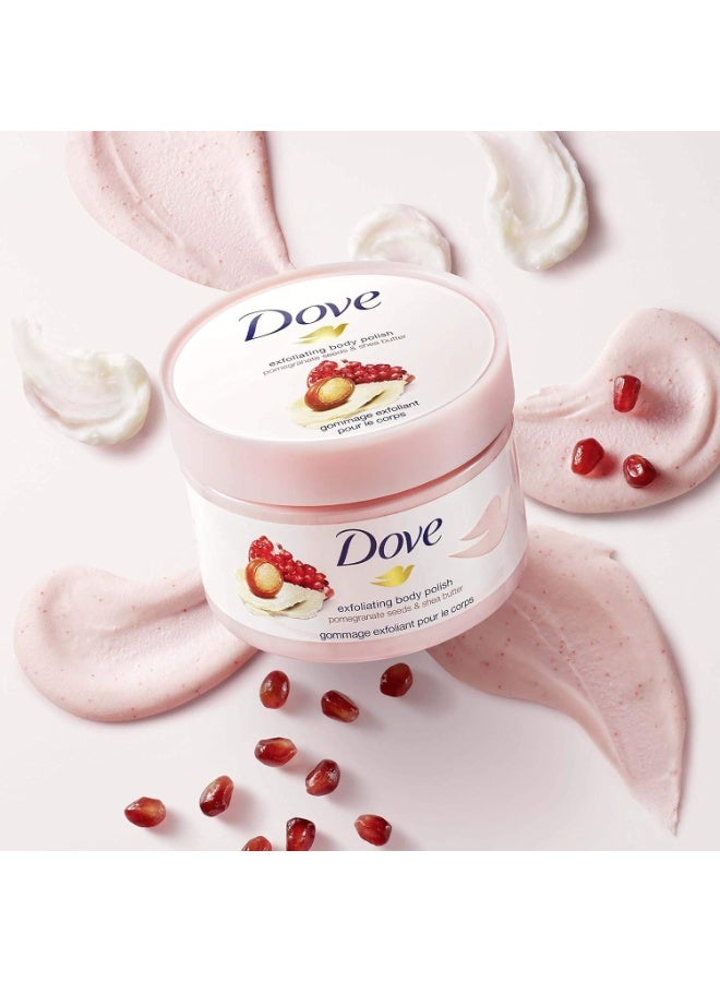 Dove, Exfoliating Body Polish, Pomegranate Seeds & Shea Butter, Moderate, 10.5 oz (298 g) - Image 2