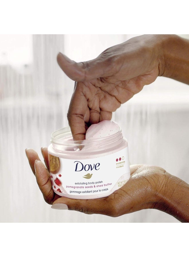 Dove, Exfoliating Body Polish, Pomegranate Seeds & Shea Butter, Moderate, 10.5 oz (298 g) - Image 3