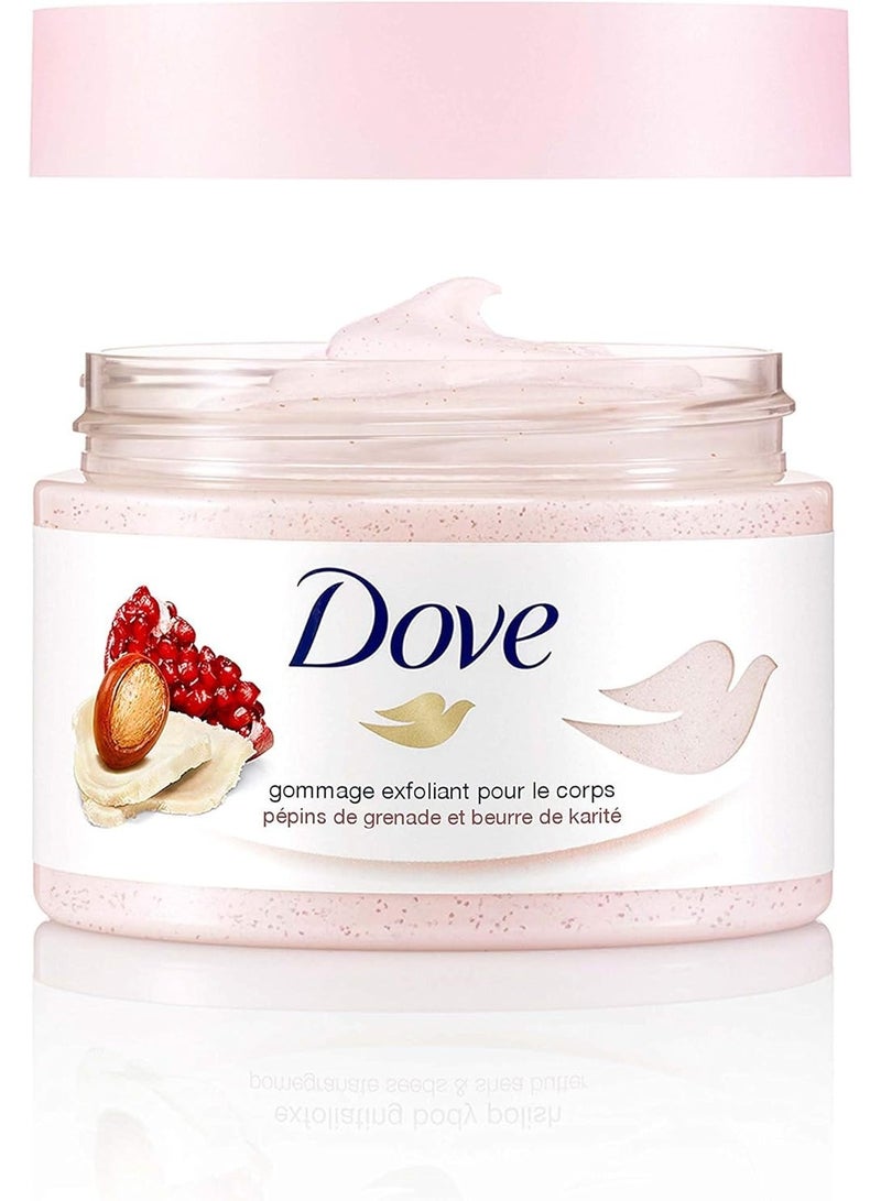 Dove, Exfoliating Body Polish, Pomegranate Seeds & Shea Butter, Moderate, 10.5 oz (298 g) - Image 4
