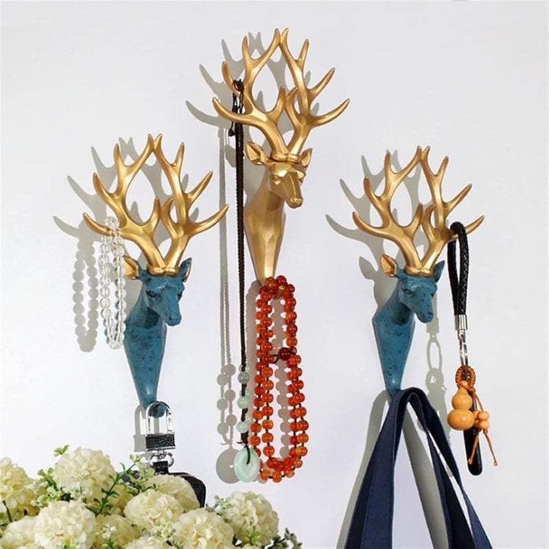 حامل معطف برأس حيوان، خطاف معلق على الحائط للمناشف والمعاطف، اللون ب - Image 5