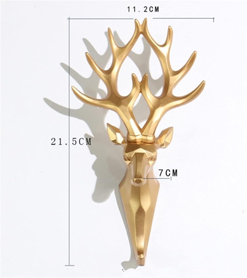 حامل معطف برأس حيوان، خطاف معلق على الحائط للمناشف والمعاطف، اللون ب - Image 3