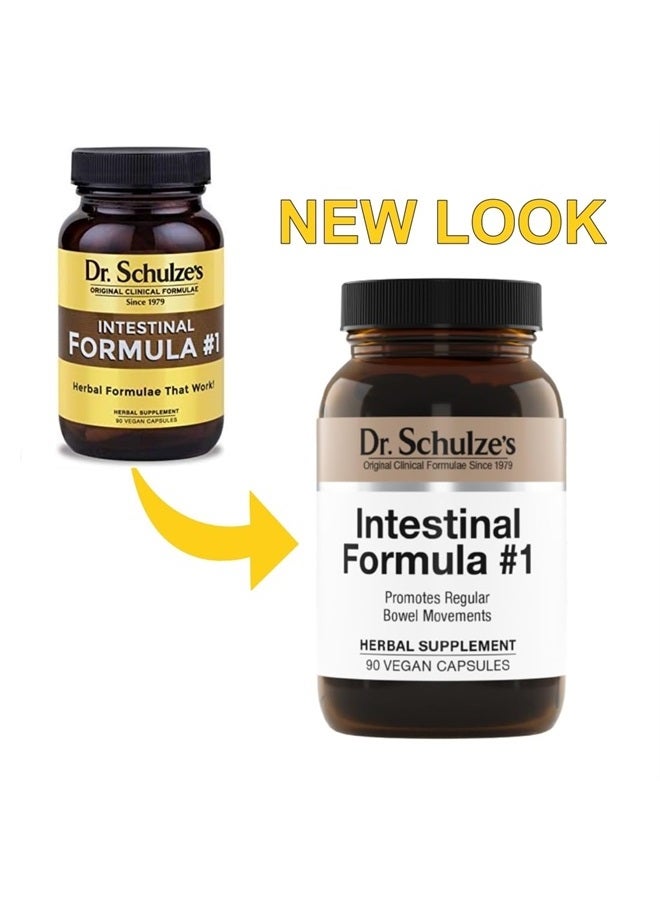 Dr. Schulze's Intestinal Formula #1 Colon Bowel Cleanse Laxative Capsules, 90 Count (90 Capsules) - Packaging May Vary - Image 3