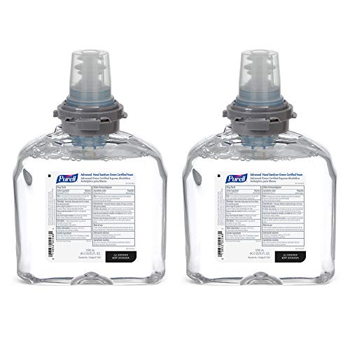 Purell Advanced Green Certified Instant Hand Sanitizer Foam, 1200 mL Hand Sanitizer Foam Refill for Purell TFX Touch-Free Dispenser (Pack of 2) - 5391-02 - Image 1
